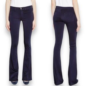 Anthropologie MiH Skinny Mid Rise Dark Blue Kick Flare Marrakesh Jean Size 26